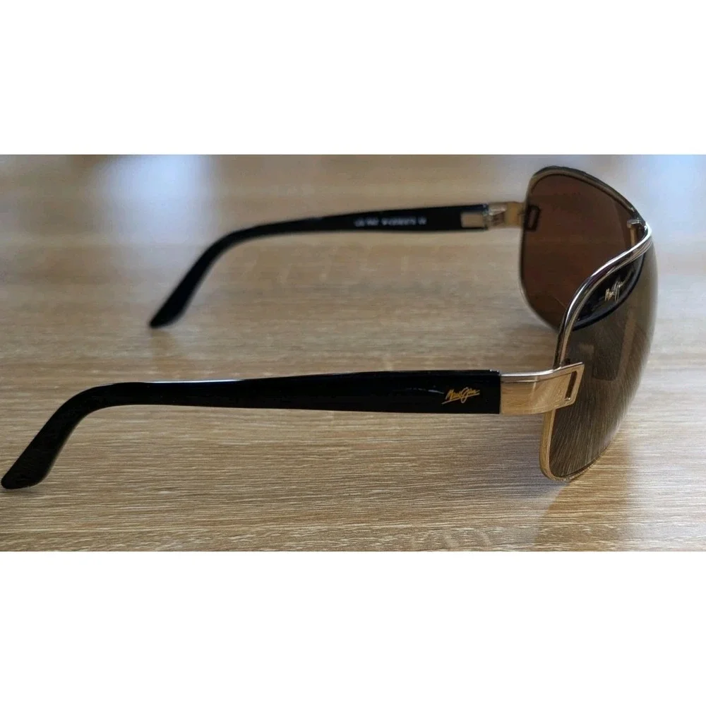 Maui Jim Maka MJ 513 16 Gold Wrap Frame & HCL Bronze Polarized Sunglasses
